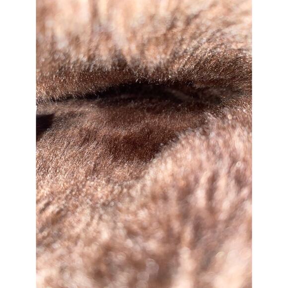 Faded Glory Women's Boots 6 Brown Crochet Faux Leather Faux Fur Lining Pull On - Picture 7 of 8